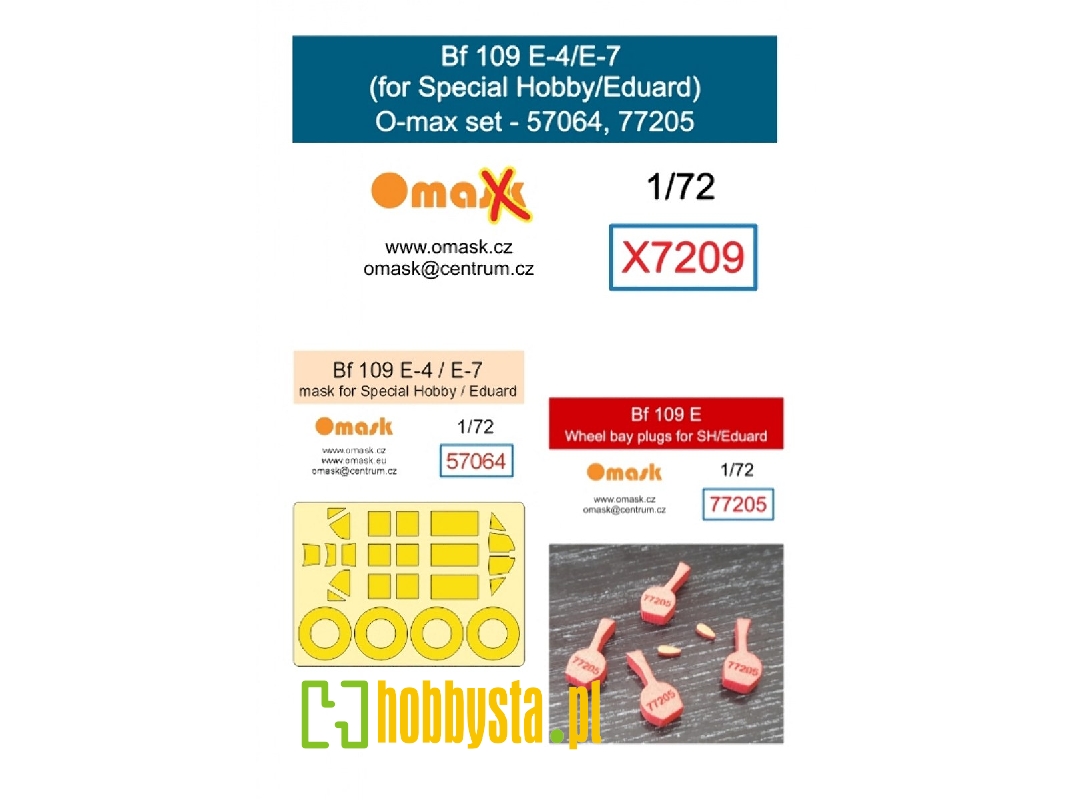 Messerschmitt Bf-109 E-4 / E-7 - O-max Set (For Special Hobby / Eduard Kits) - image 1