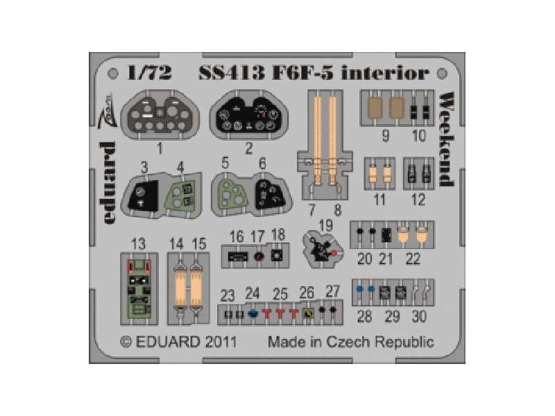 F6F-5 interior S. A.  Weekend 1/72 - Eduard - image 1