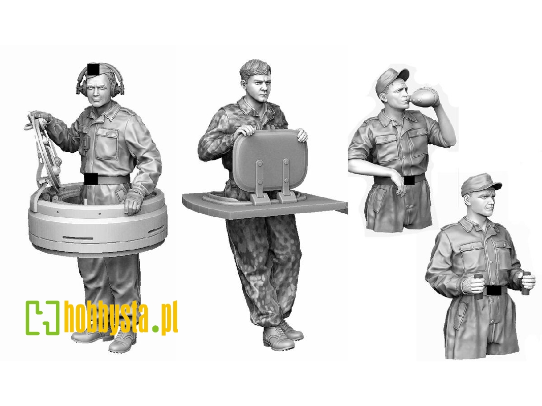 Waffen Ss Tiger I Crew Set (Operation Zitadelle / 4 Figures) - image 1