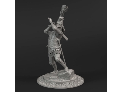 Knight With Falchon (Mid 14th Century) - image 1