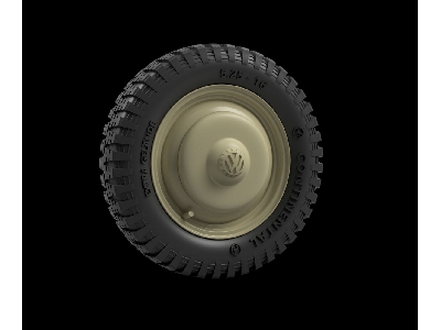 Vw Typ 82 Kubelwagen - Road Wheels With Protective Cap (Early) - image 1