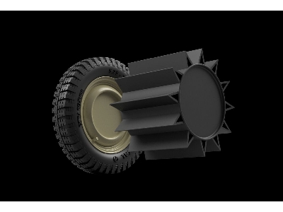 Vw Types 82 / 166 With Snow-rollers Drum Road Wheels - image 1