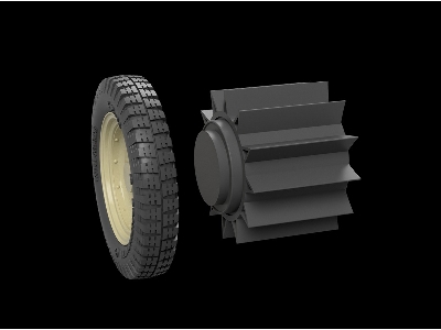 Vw Types 82 / 166 With Snow-rollers Drum Road Wheels - image 2