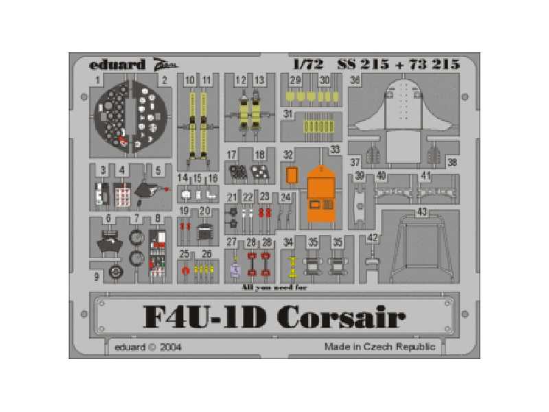 # SS215 Eduard 1/72 F4U-1 Corsair PRE-PAINTED IN COLOUR 