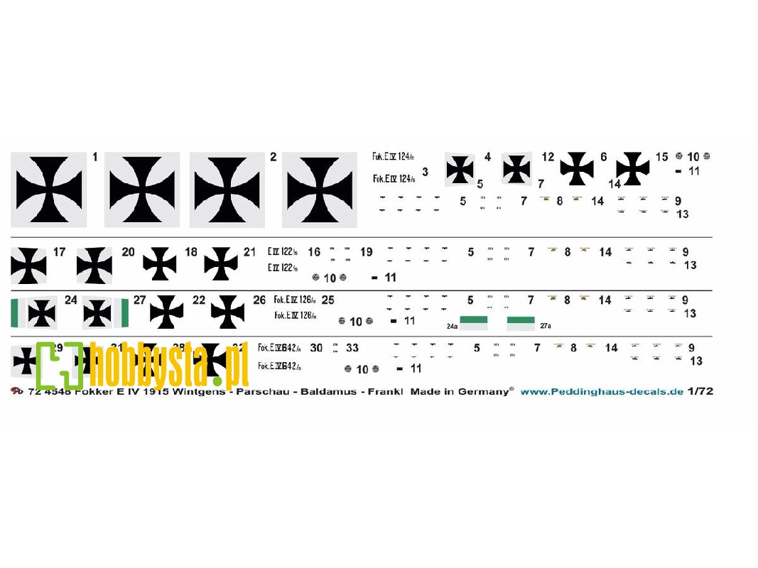 Fokker E Iv - 1915 Wintgens Parschau Baldamus Frankl - image 1