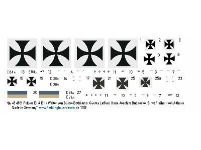 Fokker Ei & Eii - Walter Von Bülow-bothkamp, Gustav Leffers, Hans Joachim Buddecke, Ernst Freiherr Von Althaus - image 1