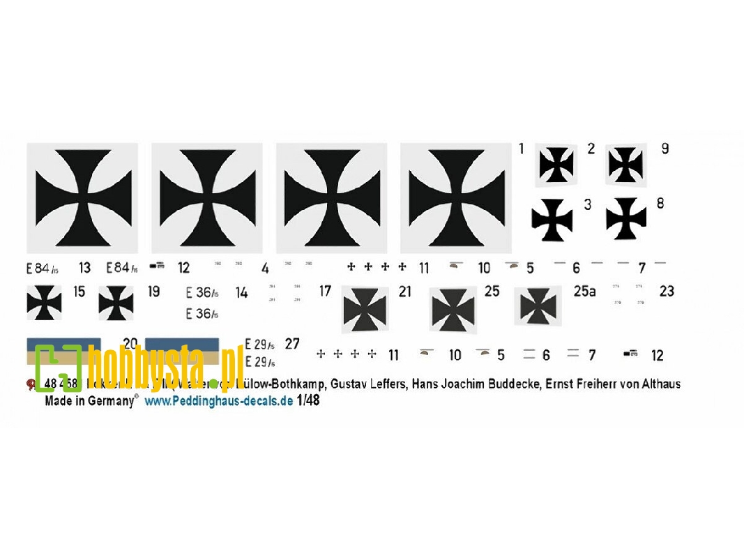 Fokker Ei & Eii - Walter Von Bülow-bothkamp, Gustav Leffers, Hans Joachim Buddecke, Ernst Freiherr Von Althaus - image 1