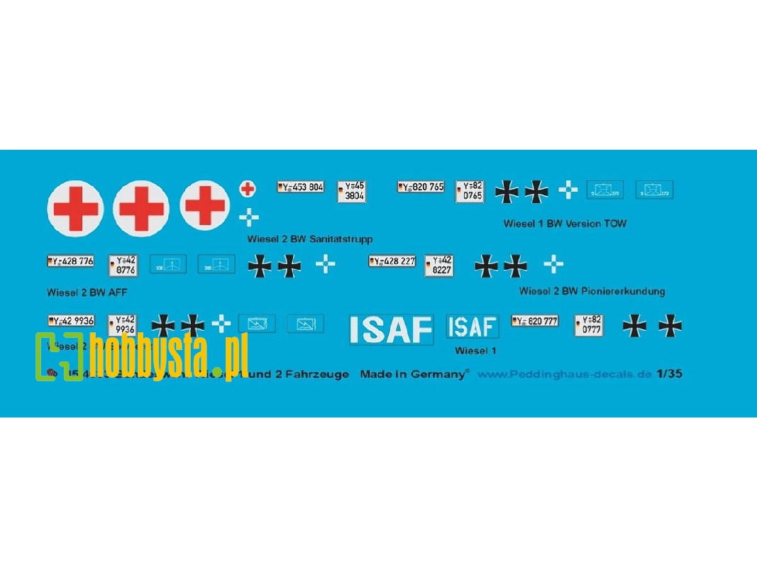 Bundeswehr Wiesel 1 And Wiesel 2 Decal Set - image 1