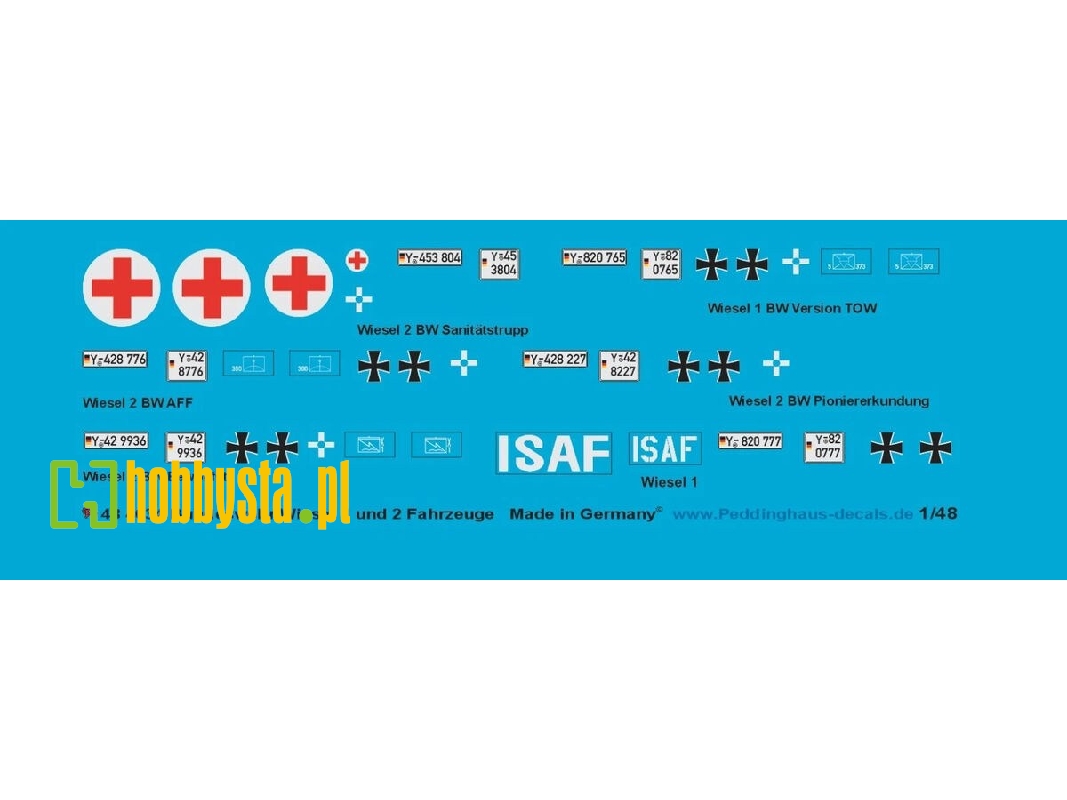 Bundeswehr Wiesel 1 And Wiesel 2 Decal Set - image 1