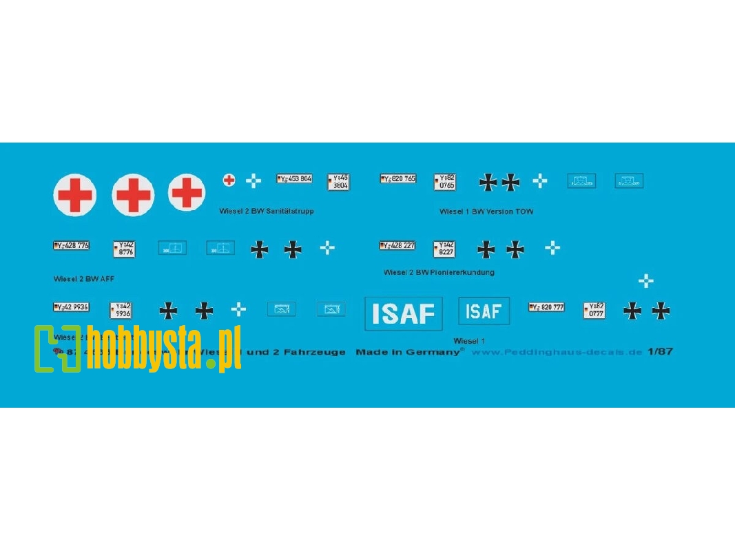 Bundeswehr Wiesel 1 And Wiesel 2 Decal Set - image 1