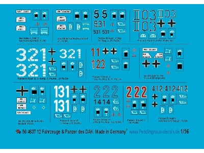 12 Vehicles & Tanks Of German Dak - image 1