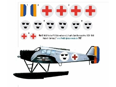 Junkers / Fokker F.13 - Sweden Air Force Red Cross Plane (1928-1943) - image 1