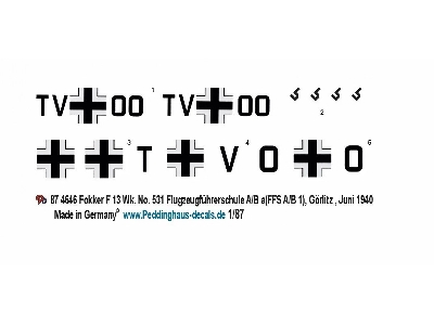 Junkers / Fokker F.13 - Wk.Nr. 531 Flying School A/B 1 (Ffs A/B 1) - Görlitz Juni 1940 - image 1