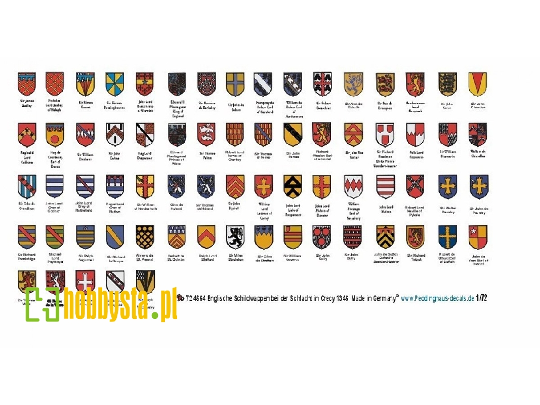 English Heraldic -  Crecy 1346 - image 1