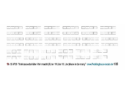 Labels For Drinking Water Tank Wehrmacht (5 / 10 Amd 18 L) - image 1
