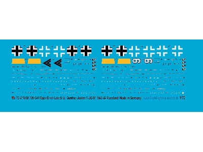 Messerschmitt Bf-109 G-6 - Major Erich Leie 1/Jg 51 & Lt GĂĽnther Josten 1./Jg 51 MĂ¶lders / Bobruisk 1944 - image 1