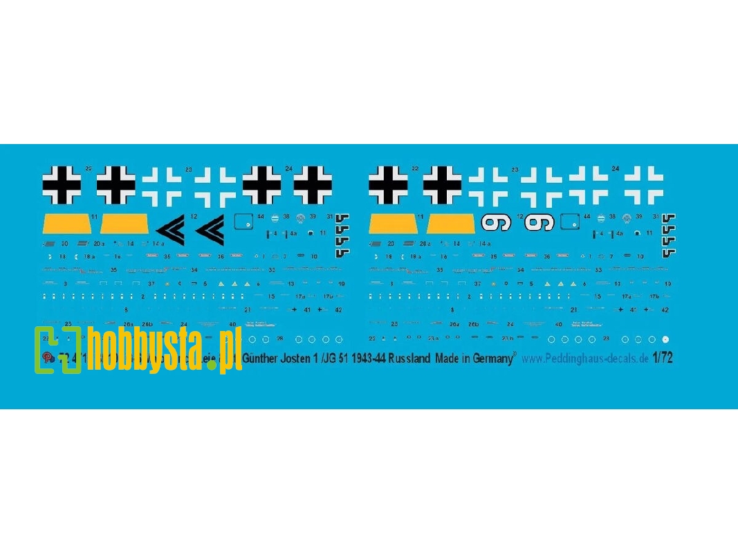 Messerschmitt Bf-109 G-6 - Major Erich Leie 1/Jg 51 & Lt GĂĽnther Josten 1./Jg 51 MĂ¶lders / Bobruisk 1944 - image 1