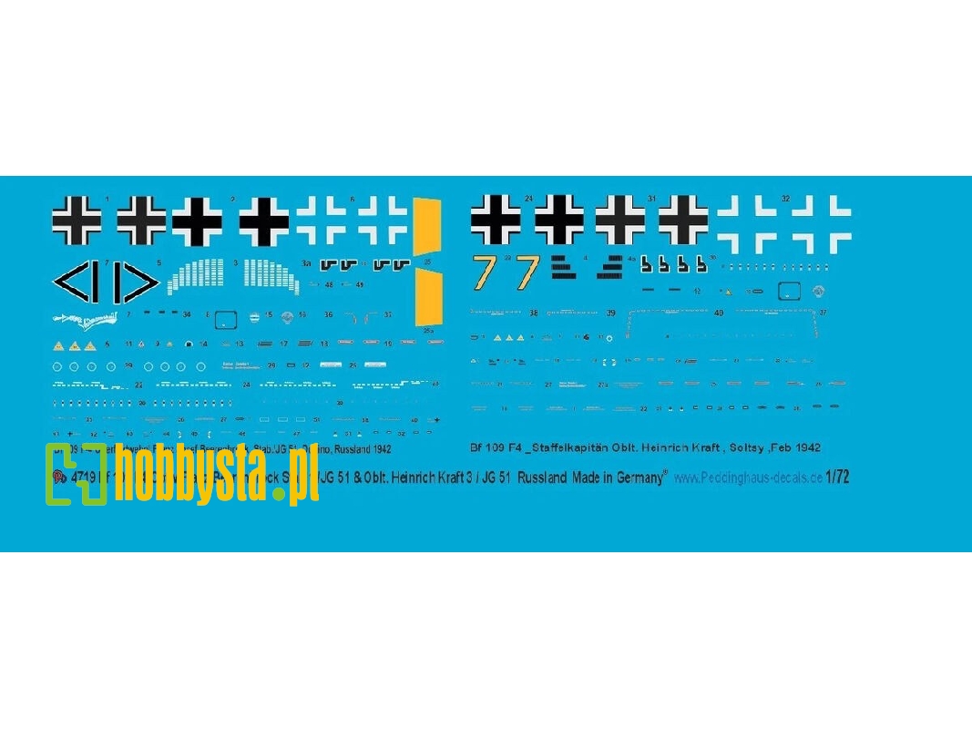 Messerschmitt Bf-109 F-4 - Ofw Franz  Beerenbrock Stab Jg 51 & Oblt Heinrich Krafft Russia - image 1
