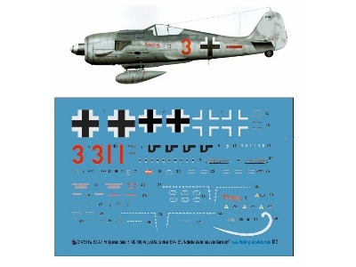 Focke Wulf Fw 190 A-8 - Fw. Konrad Bauer 5 / Jg 300 , August-september 1944, Erfurt-bindersleben - image 1