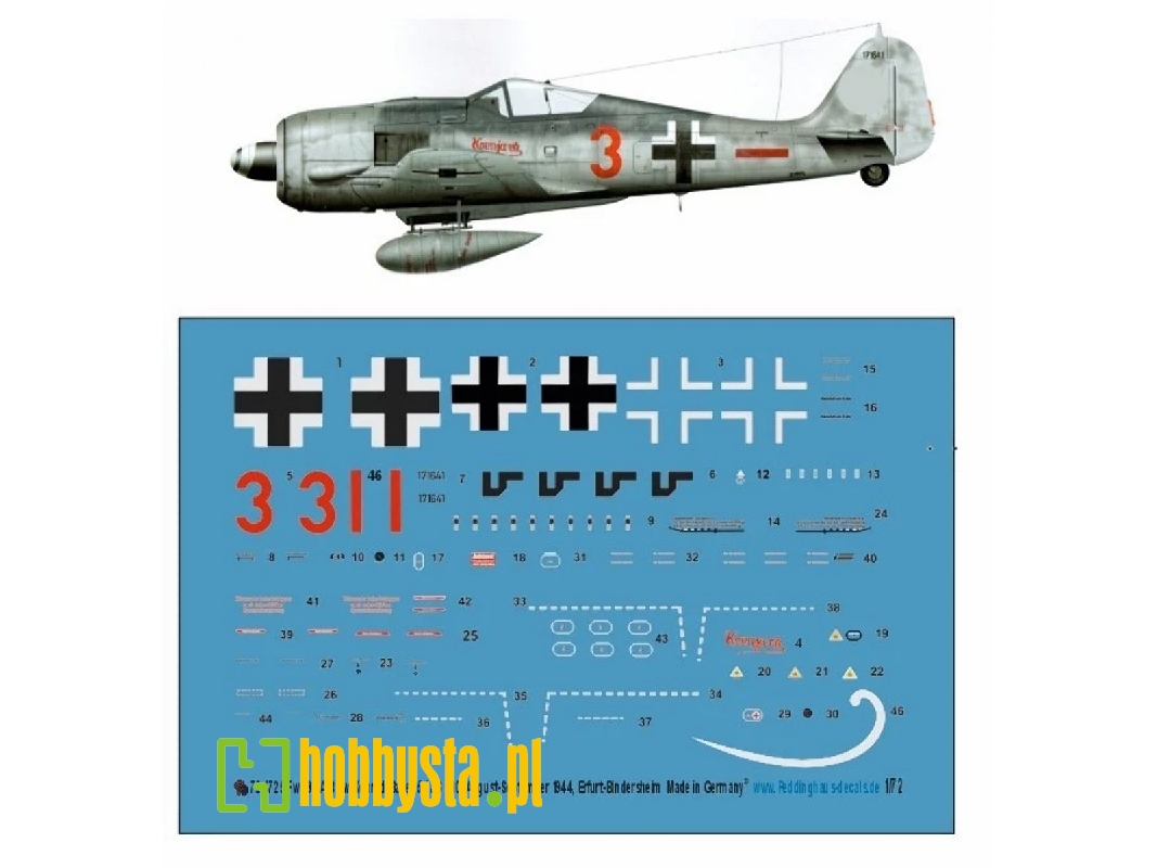 Focke Wulf Fw 190 A-8 - Fw. Konrad Bauer 5 / Jg 300 , August-september 1944, Erfurt-bindersleben - image 1