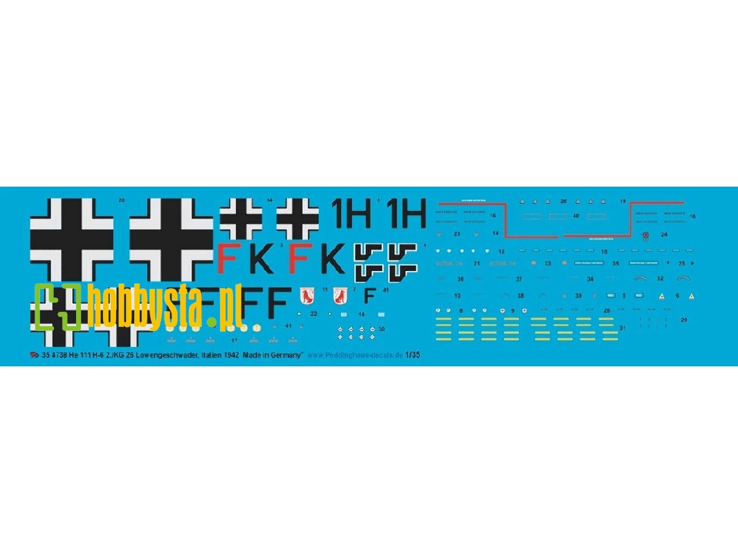 Heinkel He-111 H-6 - 2./Kg 26 Löwengeschwader, Italy 1942 - image 1