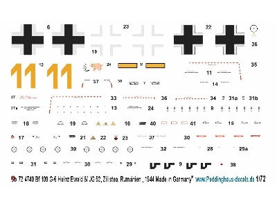 Messerschmitt Bf-109 G-6 - Heinz Ewald 6 / Jg 52, Zilistea/ Romanien, June 1944 - image 1