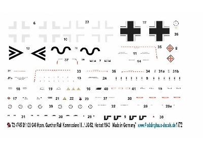 Messerschmitt Bf-109 G-6 - Htpm. Günther Rall Kommodore Iii . / Jg 52, Autumn 1943 - image 1