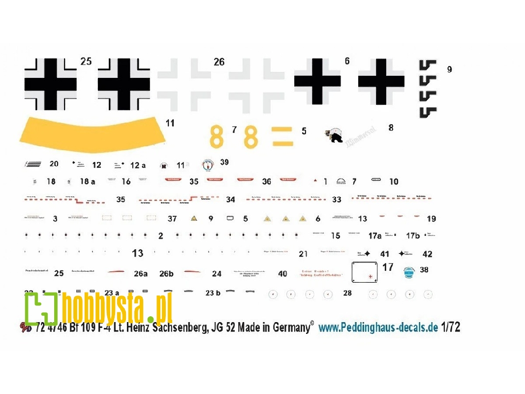 Messerschmitt Bf-109 F-4  - Lt . Heinz Sachsenberg , Jg 52 - image 1