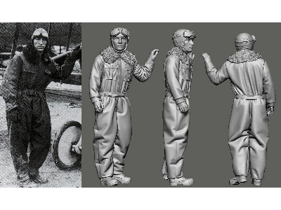 Us Wwi Aces Part 1 - 1st Pursuit Group - Edward Rickenbacker (1 Figure / 3d-printed) - image 1