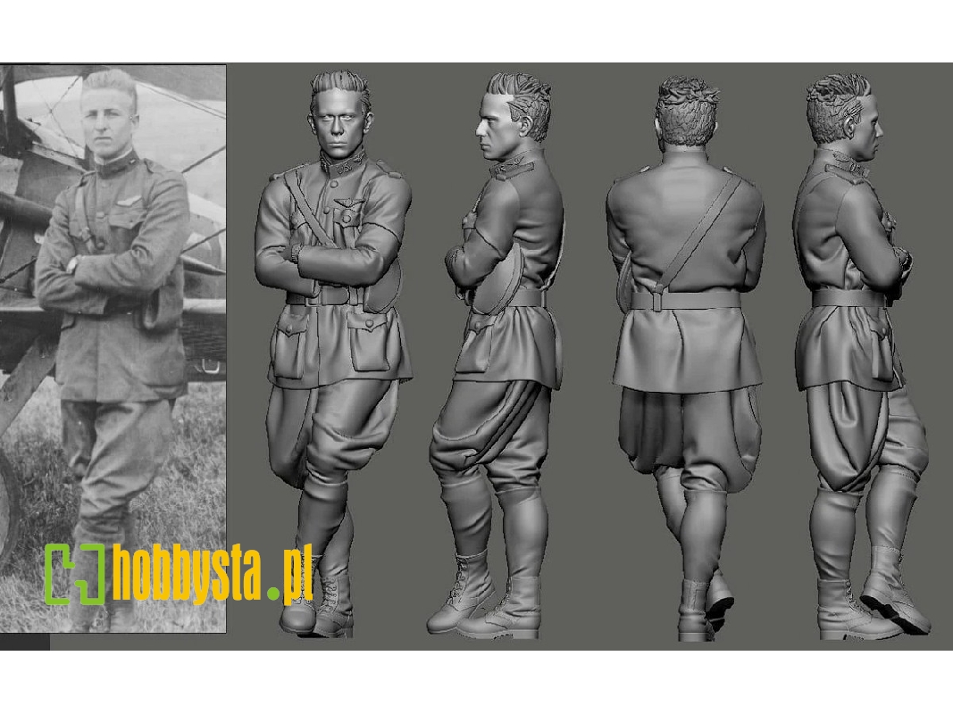 Us Wwi Aces Part 1 - 1st Pursuit Group - Frank Luke (1 Figure / 3d-printed) - image 1