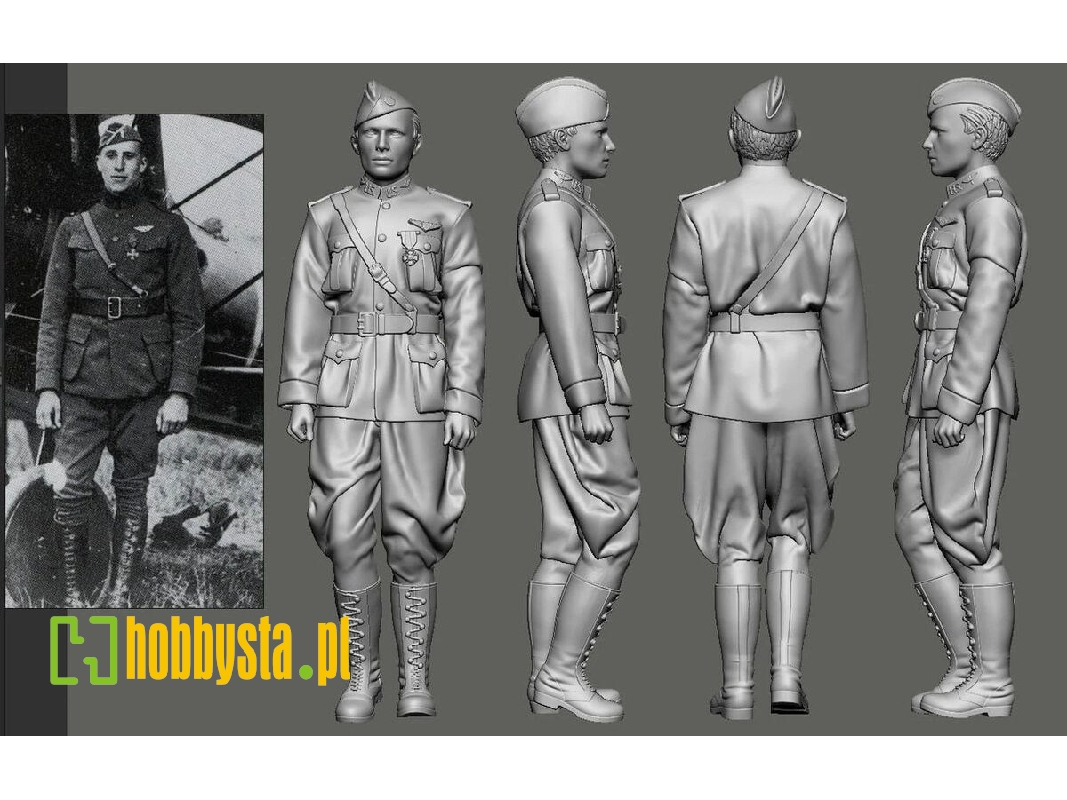 Us Wwi Aces Part 1 - 1st Pursuit Group - James Meissner (1 Figure / 3d-printed) - image 1