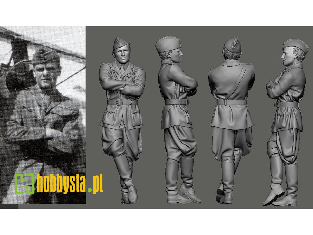 Us Wwi Aces Part 1 - 1st Pursuit Group - Wilbert White (1 Figure / 3d-printed) - image 1