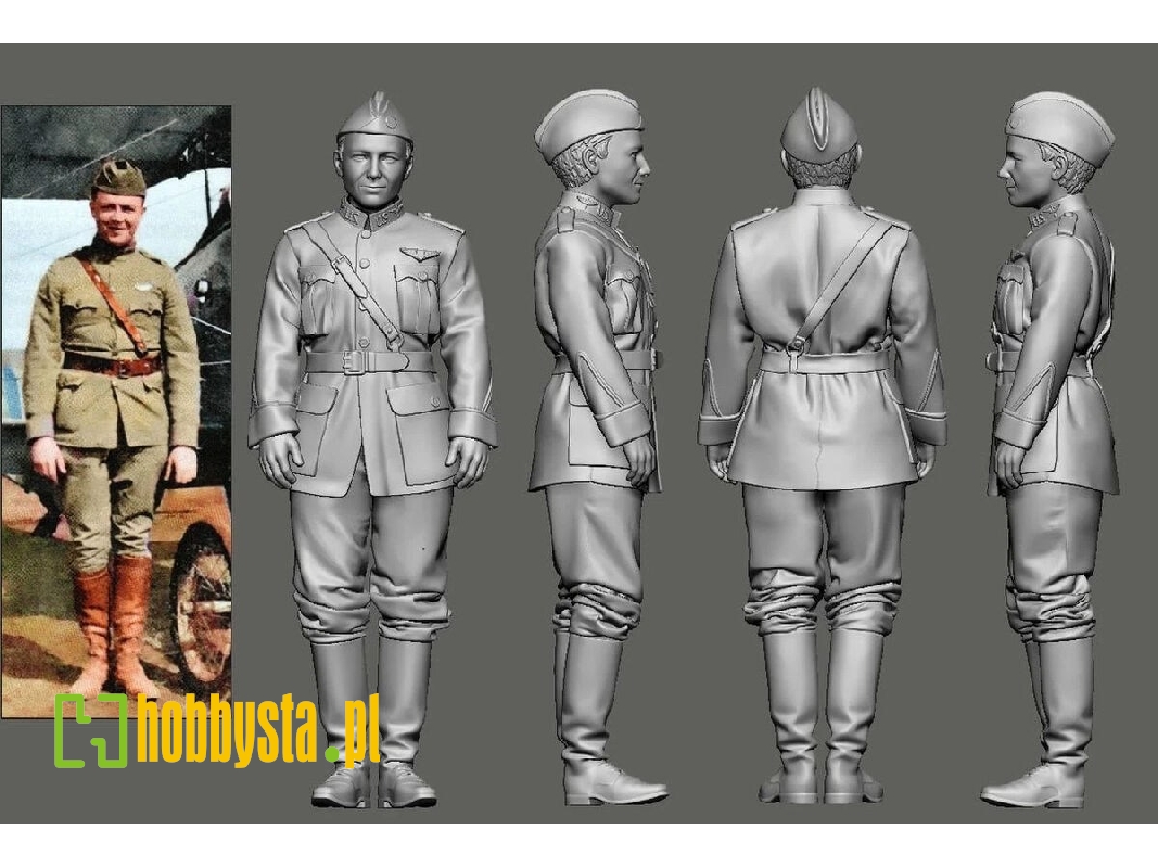 Us Wwi Aces Part 1 - 1st Pursuit Group - William Vail (1 Figure / 3d-printed) - image 1
