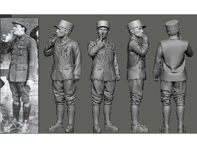 Wwi - N 124 Lafayette Escadrille - Didier Masson (1 Figure / 3d-printed) - image 1
