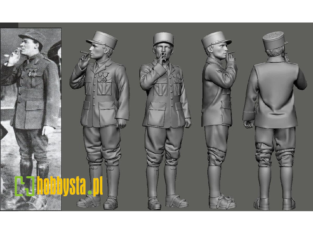 Wwi - N 124 Lafayette Escadrille - Didier Masson (1 Figure / 3d-printed) - image 1