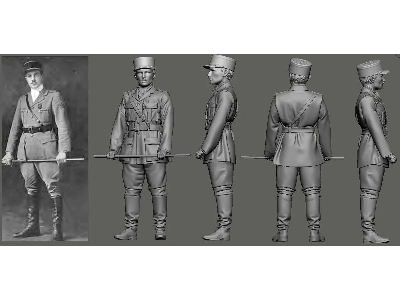 Wwi - N 124 Lafayette Escadrille - Edwin Parsons (1 Figure / 3d-printed) - image 1