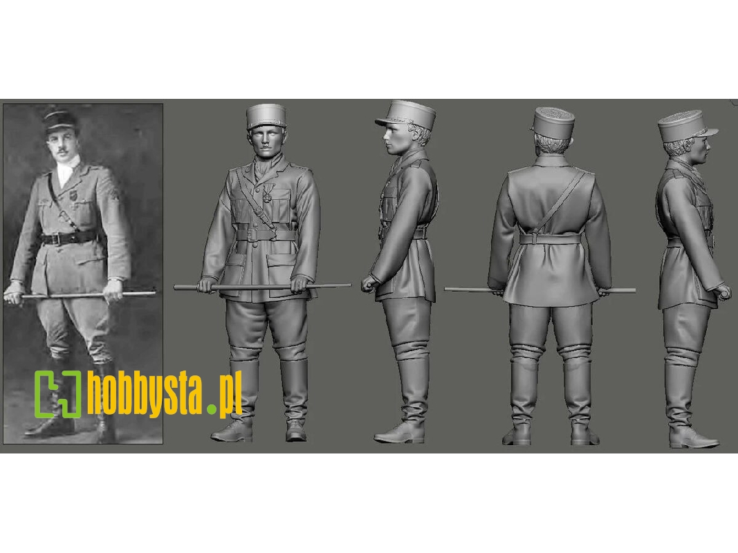 Wwi - N 124 Lafayette Escadrille - Edwin Parsons (1 Figure / 3d-printed) - image 1