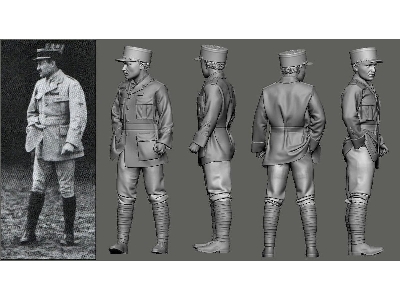 Wwi - N 124 Lafayette Escadrille - Georges Thenault (1 Figure / 3d-printed) - image 1