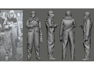 Wwi - N 124 Lafayette Escadrille - Kiffin Rockwell (1 Figure / 3d-printed) - image 1