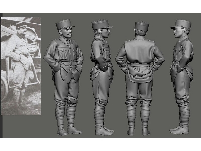 Wwi - N 124 Lafayette Escadrille - William Thaw (1 Figure / 3d-printed) - image 1