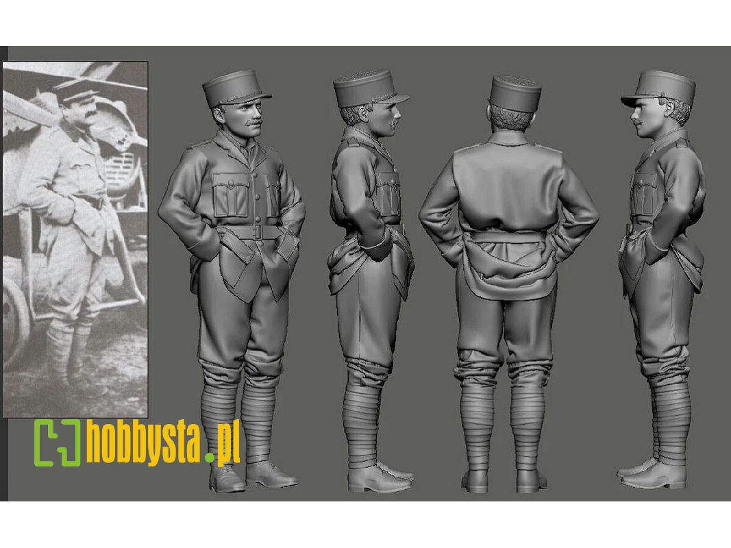 Wwi - N 124 Lafayette Escadrille - William Thaw (1 Figure / 3d-printed) - image 1