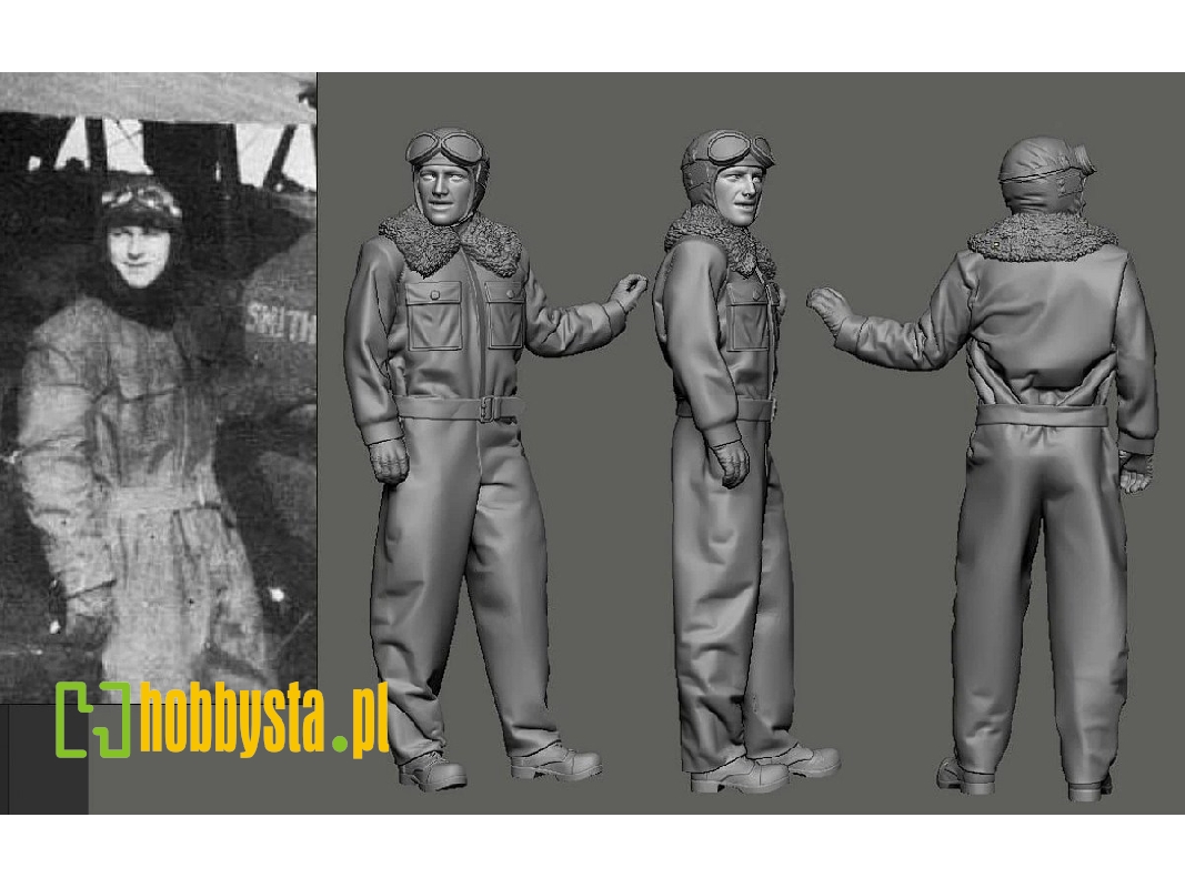 Us Wwi Aces Part 2 - 2nd & 3rd Pursuit Group - Arthur Brooks (1 Figure / 3d-printed) - image 1