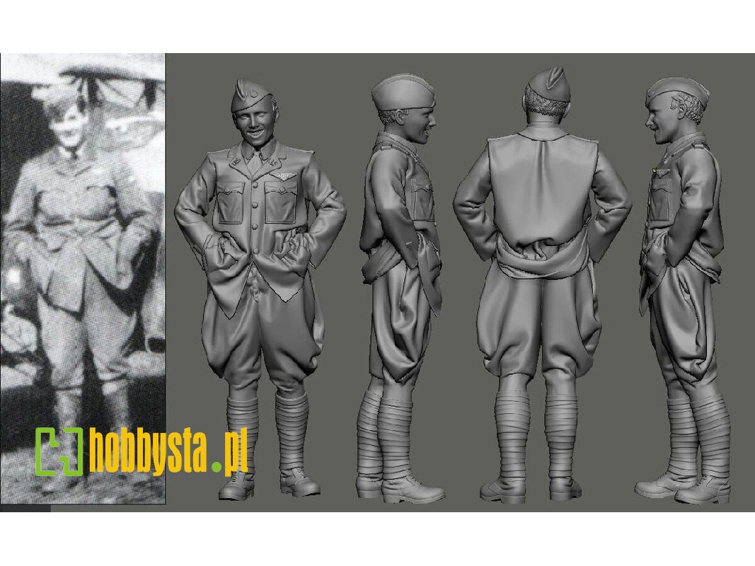 Us Wwi Aces Part 2 - 2nd & 3rd Pursuit Group - Chester Wright (1 Figure / 3d-printed) - image 1