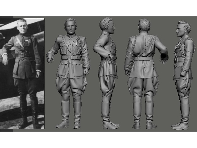 Us Wwi Aces Part 2 - 2nd & 3rd Pursuit Group - David Putnam (1 Figure / 3d-printed) - image 1