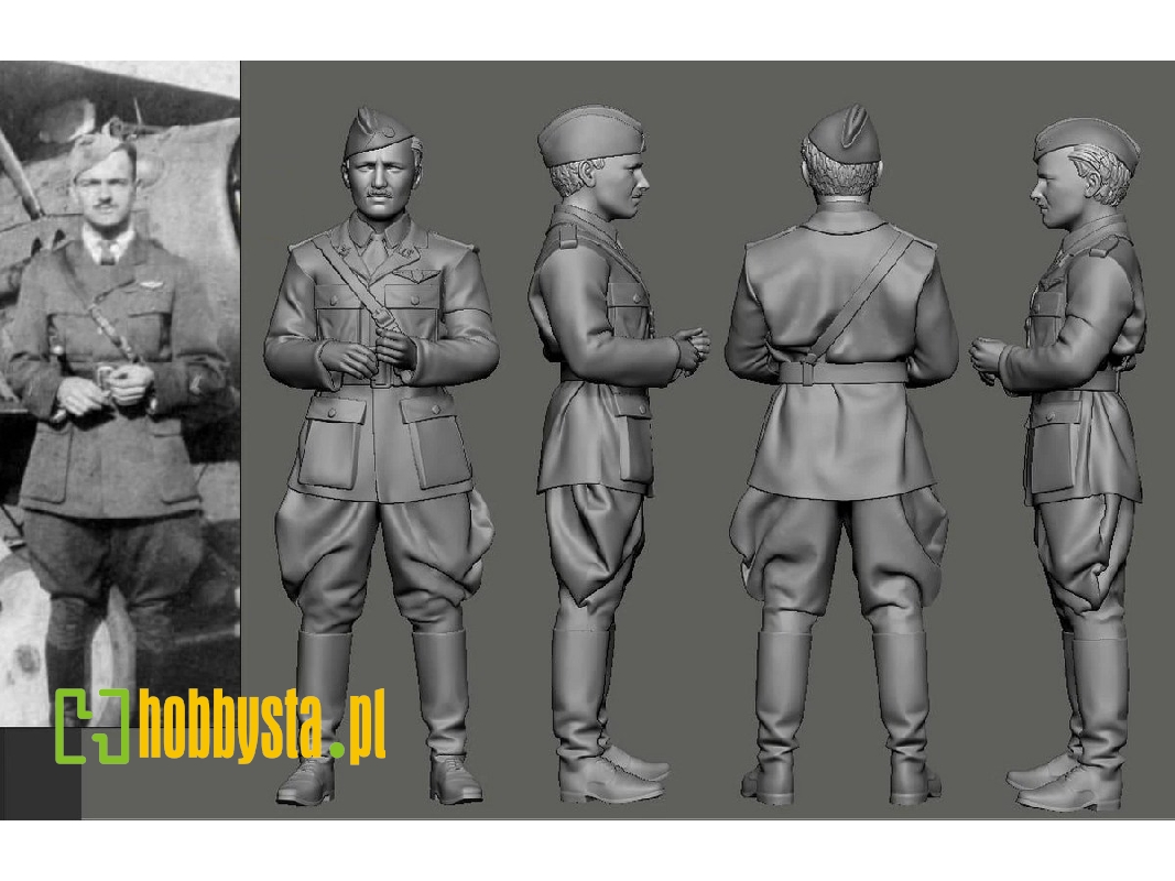 Us Wwi Aces Part 2 - 2nd & 3rd Pursuit Group - Frank Hunter (1 Figure / 3d-printed) - image 1