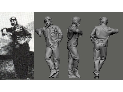 Austro-hungarian Wwi Aces Part 1 - Frigyes Hefty (1 Figure / 3d-printed) - image 1