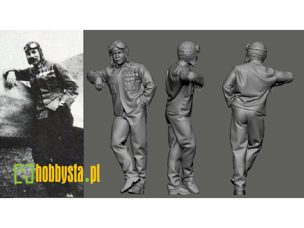 Austro-hungarian Wwi Aces Part 1 - Frigyes Hefty (1 Figure / 3d-printed) - image 1