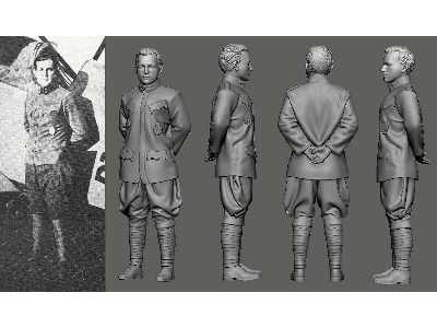 Austro-hungarian Wwi Aces Part 1 - Fiala Von Fernbrugg (1 Figure / 3d-printed) - image 1