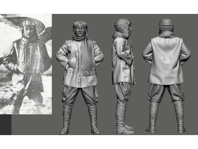Austro-hungarian Wwi Aces Part 1 - Frank Linke Crawford (1 Figure / 3d-printed) - image 1