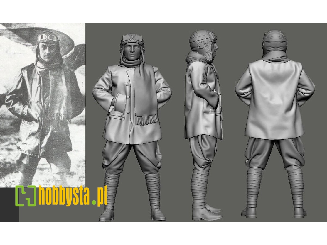 Austro-hungarian Wwi Aces Part 1 - Frank Linke Crawford (1 Figure / 3d-printed) - image 1